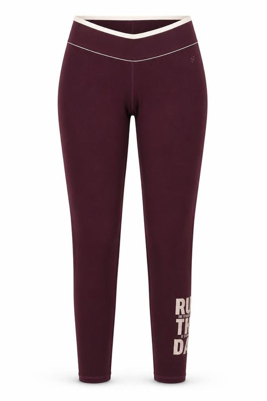Womens UK Size S H&M Regular Fit Pedal Pusher Purple Leggings