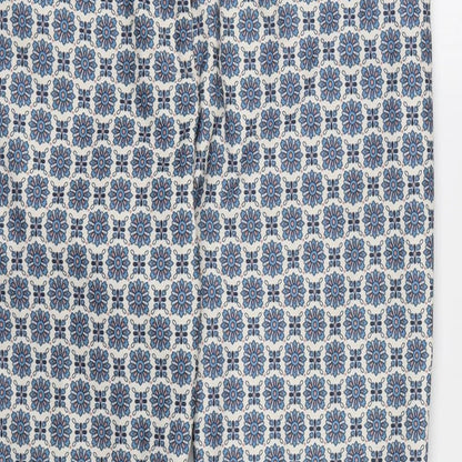 New Look Womens Blue Geometric Rayon Chino Trousers Size 12 L26 in