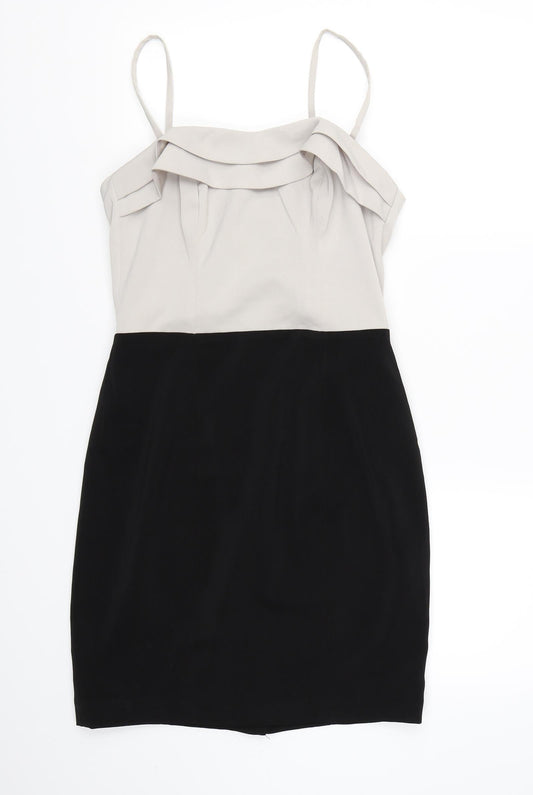 H&M Womens Grey  Rayon Bodycon  Size 10