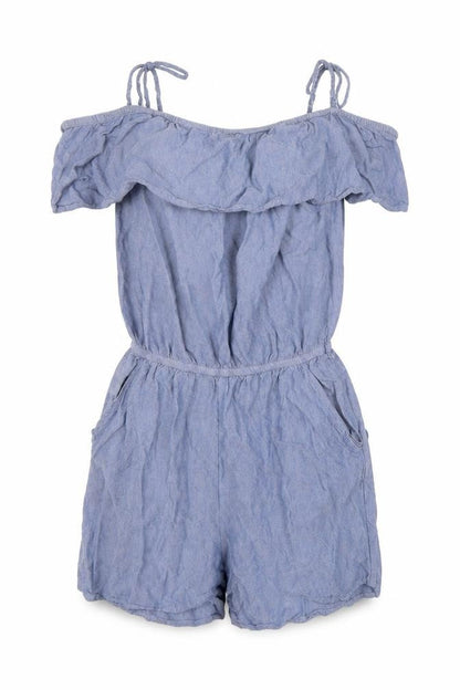 H&M Girls Blue   Playsuit One-Piece Size 11 Years