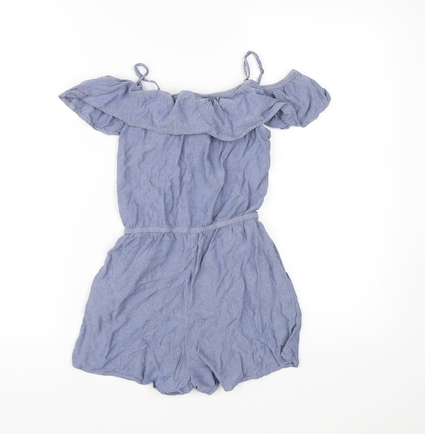 H&M Girls Blue   Playsuit One-Piece Size 11 Years
