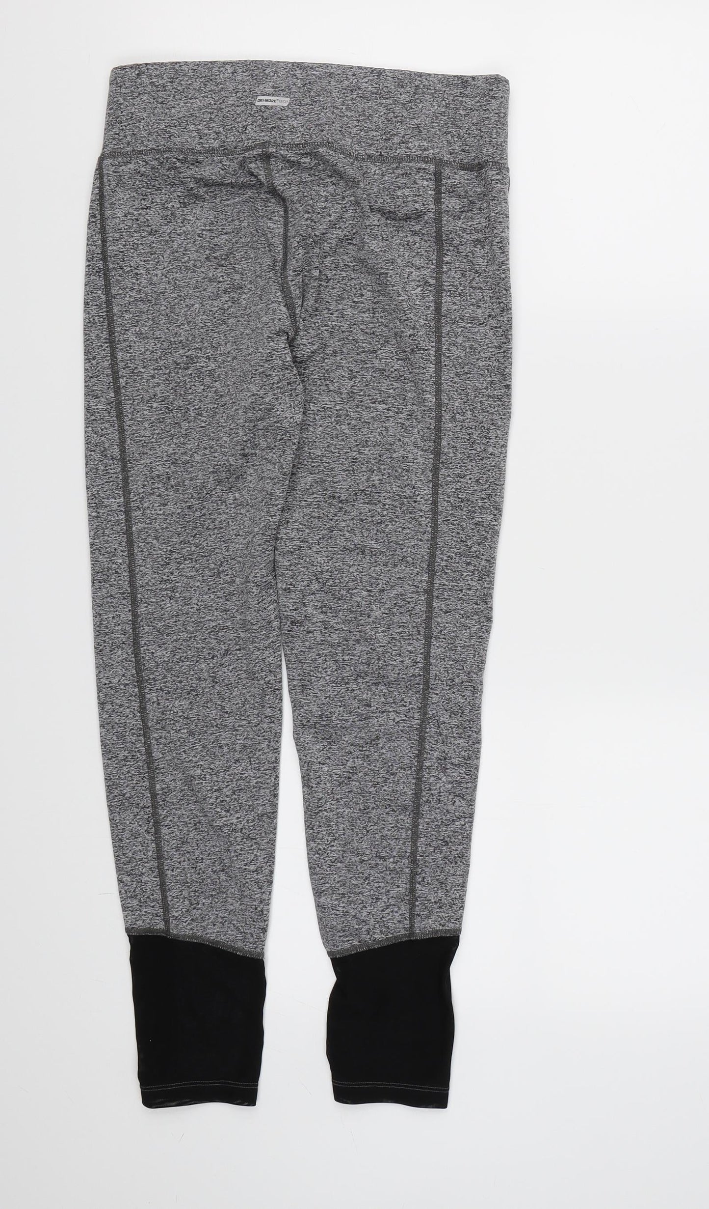 Womens UK Size S Athletic Works Regular Fit Compression Grey Leggings