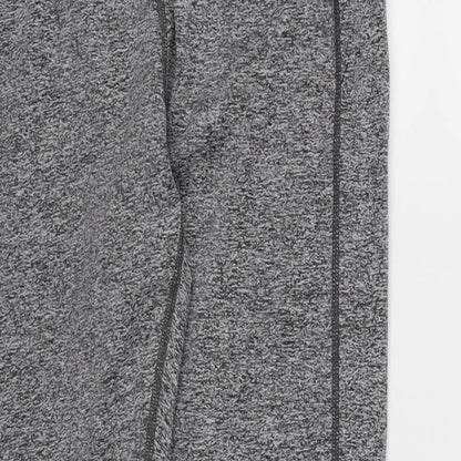 Womens UK Size S Athletic Works Regular Fit Compression Grey Leggings