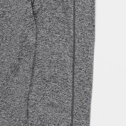 Womens UK Size S Athletic Works Regular Fit Compression Grey Leggings
