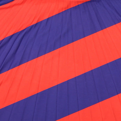 Bershka Womens Multicoloured Striped  Pleated Skirt Size S