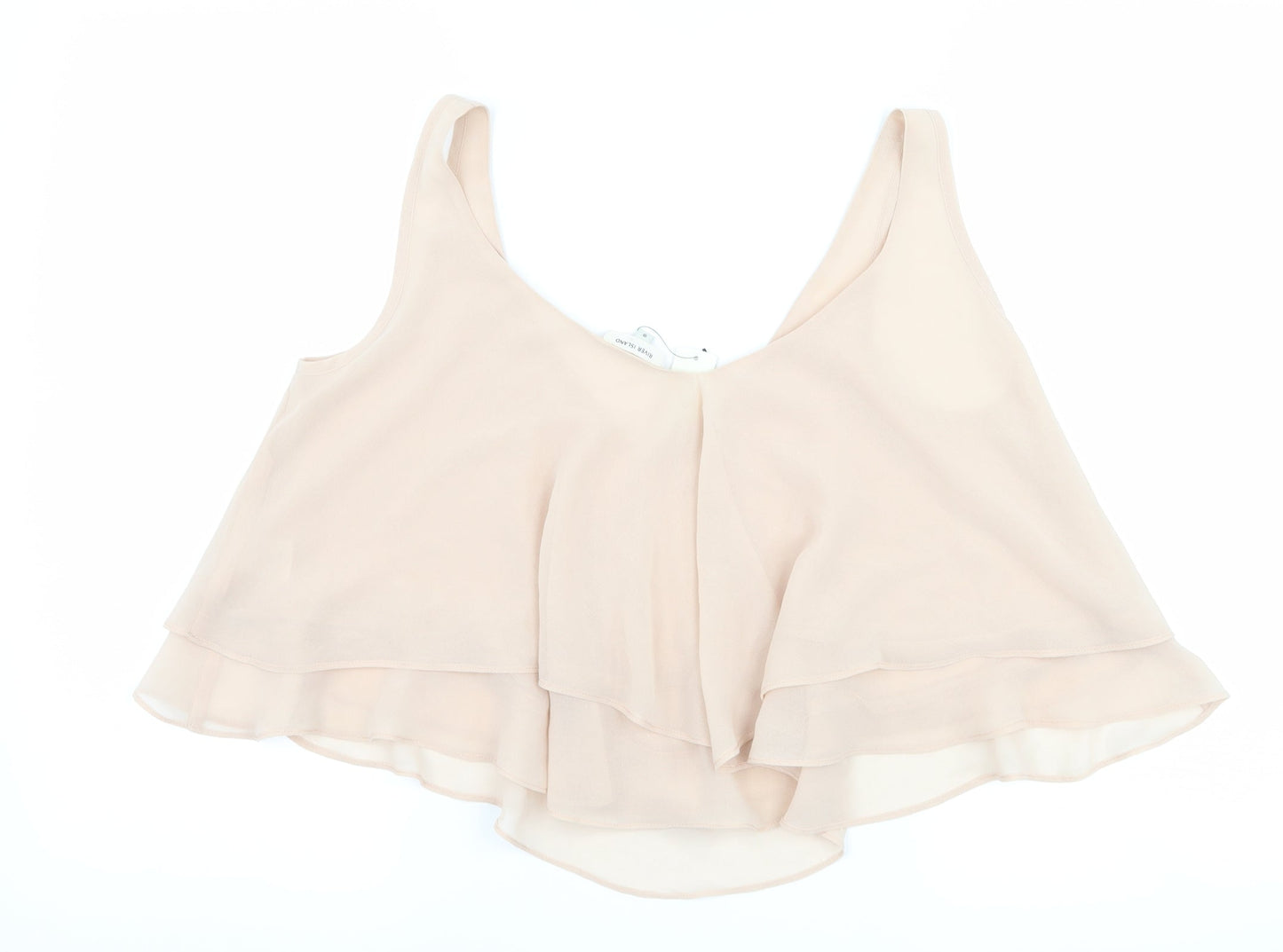 Womens UK Size 8 River Island Pink Cropped Tank