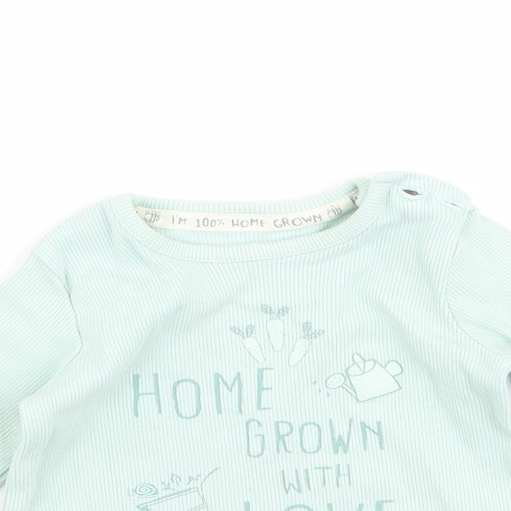George Baby Green   Pullover Jumper Size 3-6 Months  - home grown with love