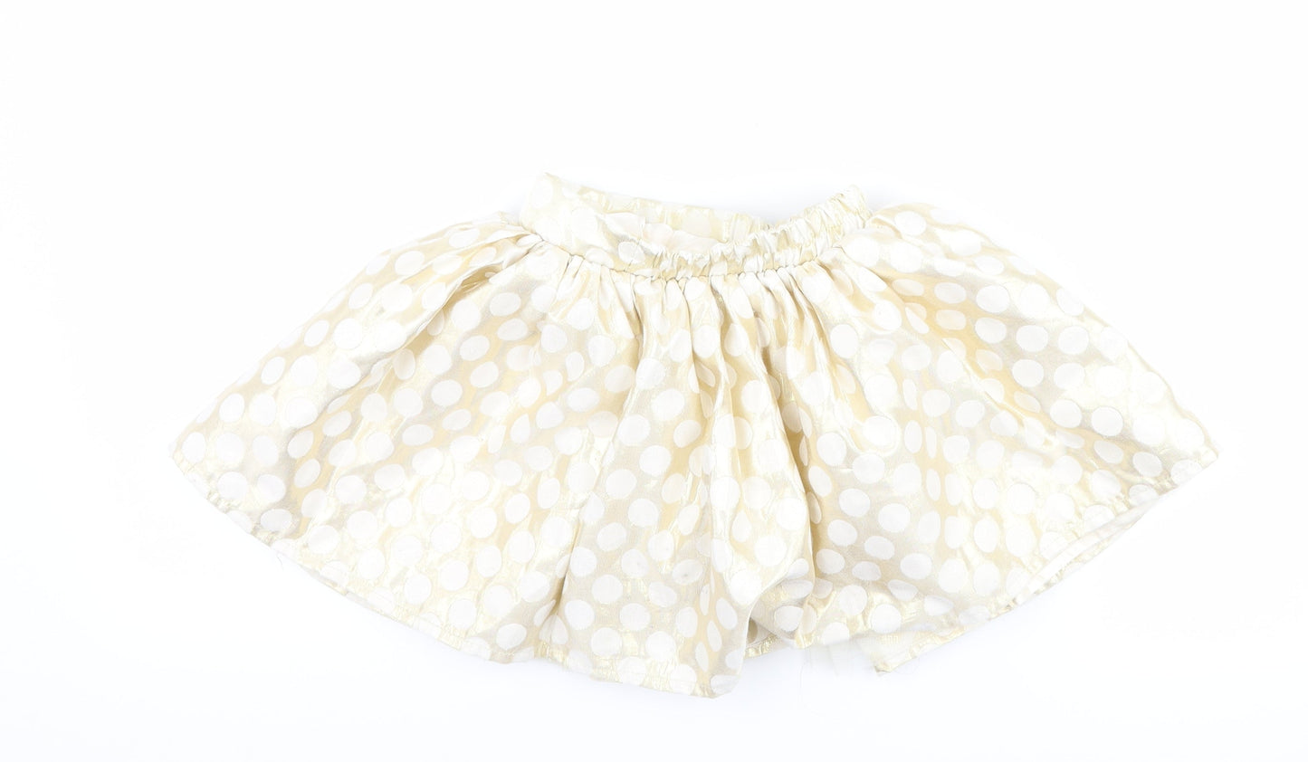 Preworn Girls Gold Polka Dot  Tutu Skirt Size 3-4 Years
