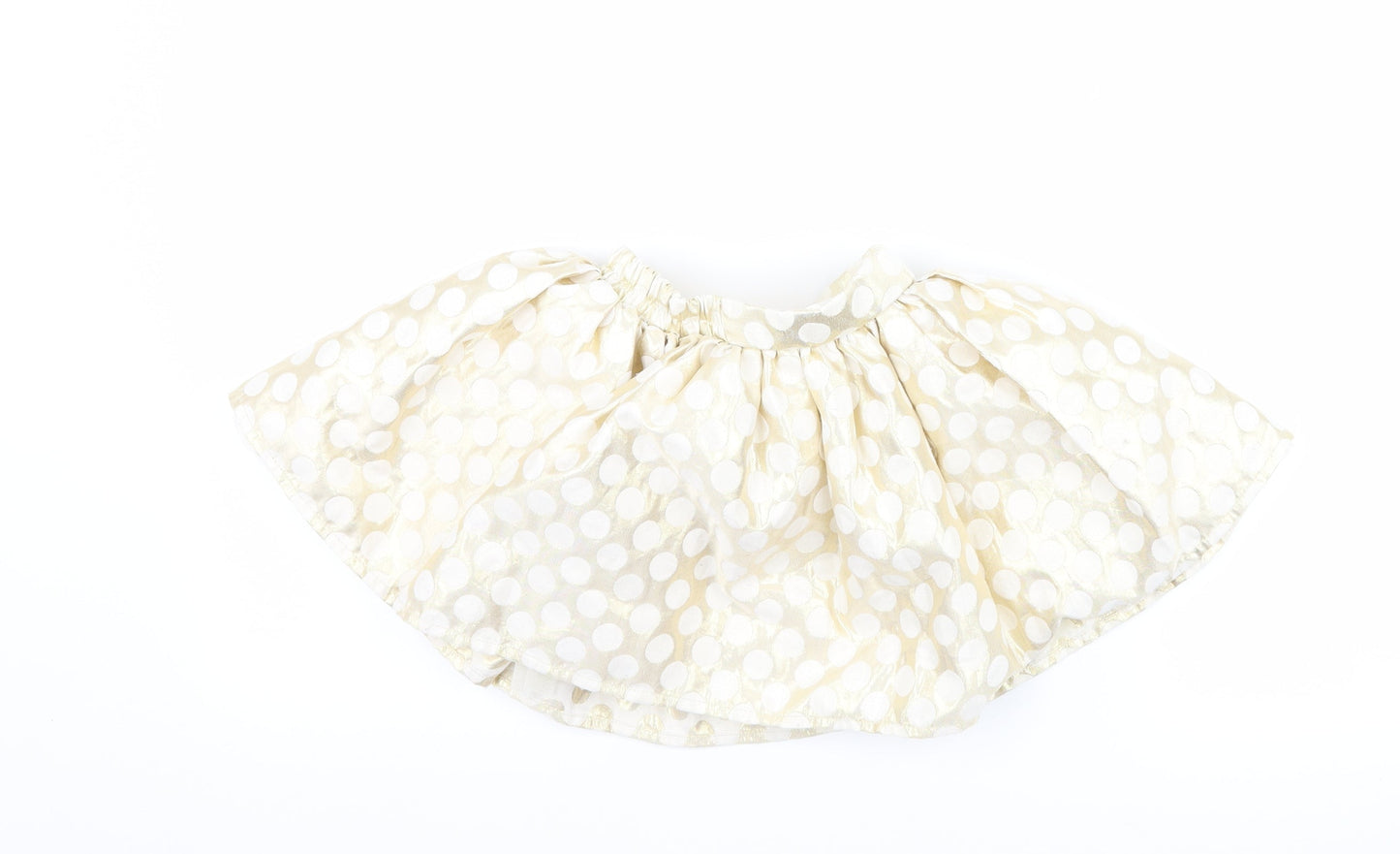 Preworn Girls Gold Polka Dot  Tutu Skirt Size 3-4 Years