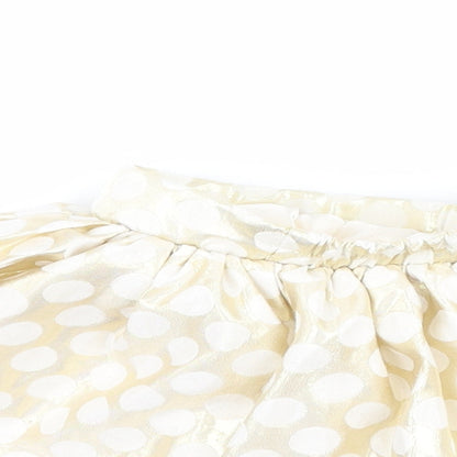 Preworn Girls Gold Polka Dot  Tutu Skirt Size 3-4 Years