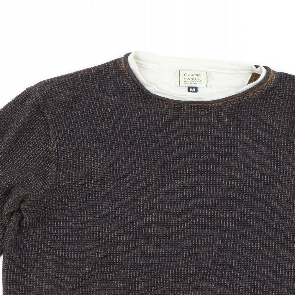 George Mens Blue   Pullover Jumper Size M