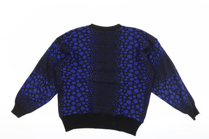 Canada Womens Black Polka Dot  Pullover Jumper Size 16