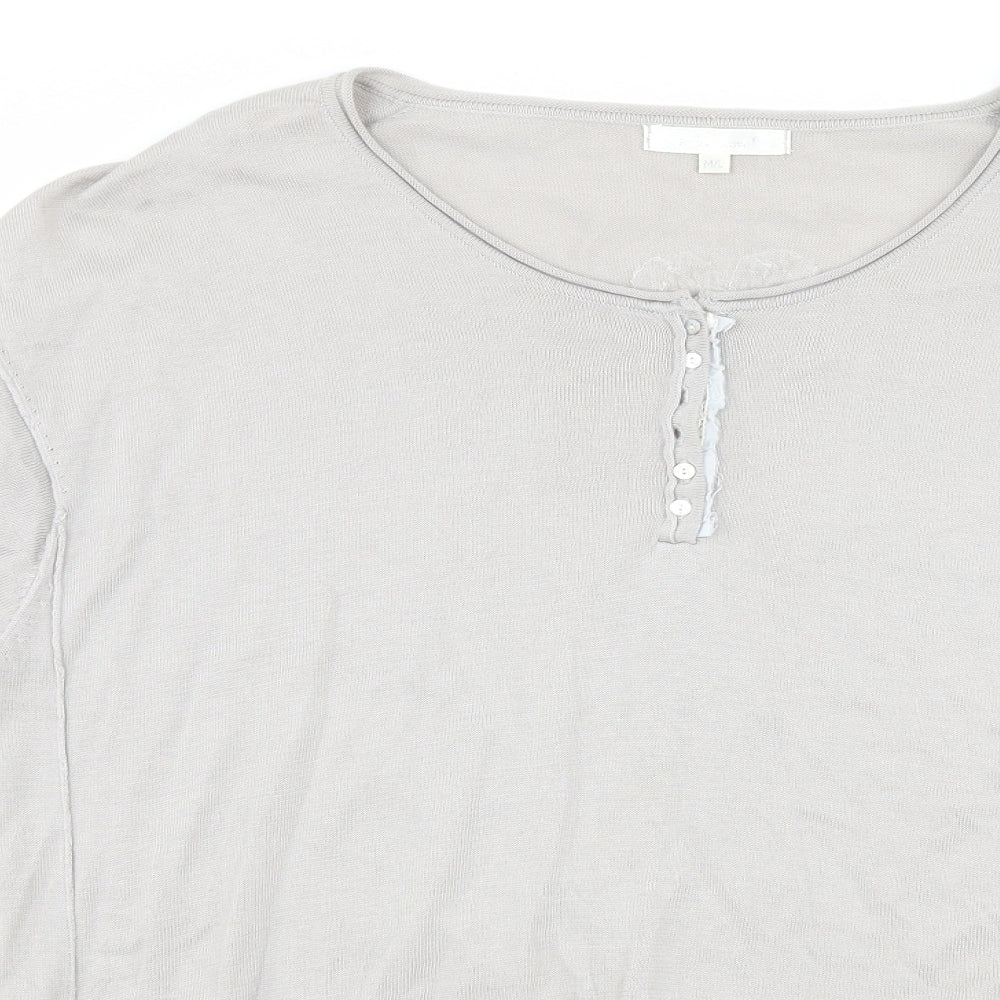 See U Soon Womens Grey   Basic T-Shirt Size M