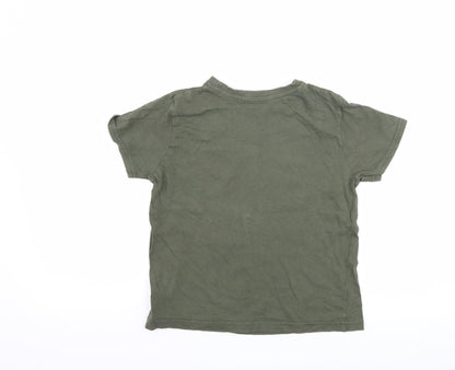 Primark Boys Green   Basic T-Shirt Size 6-7 Years  - Venice Beach California