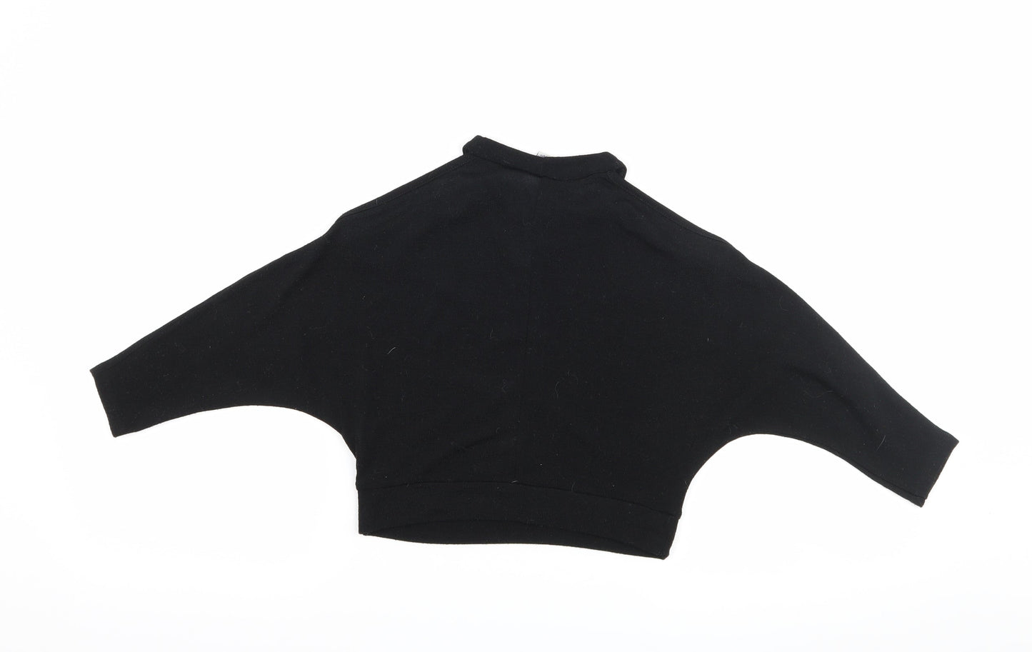 River Island Girls Black   Basic T-Shirt Size 5-6 Years  - Cut Out Shoulder