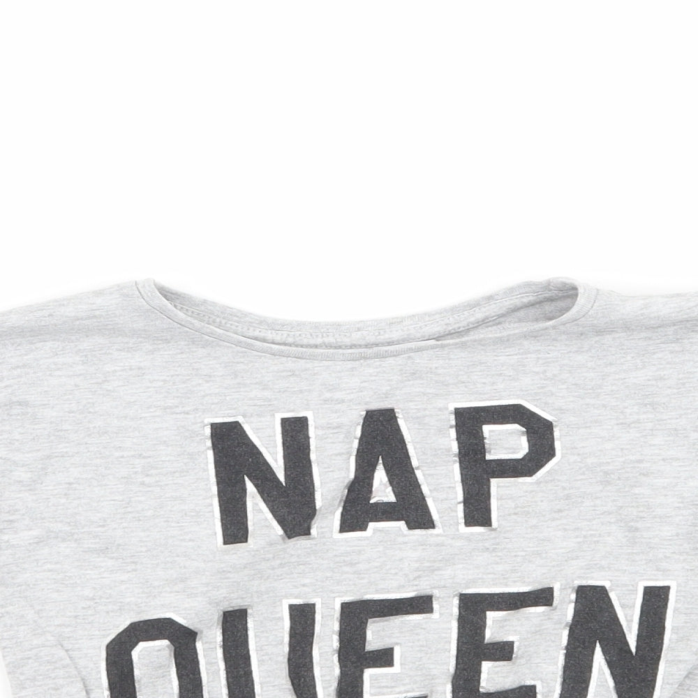 Minoti Girls Grey   Basic T-Shirt Size 4-5 Years  - Nap Queen