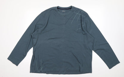 Easy Mens Blue   Pullover Jumper Size 2XL