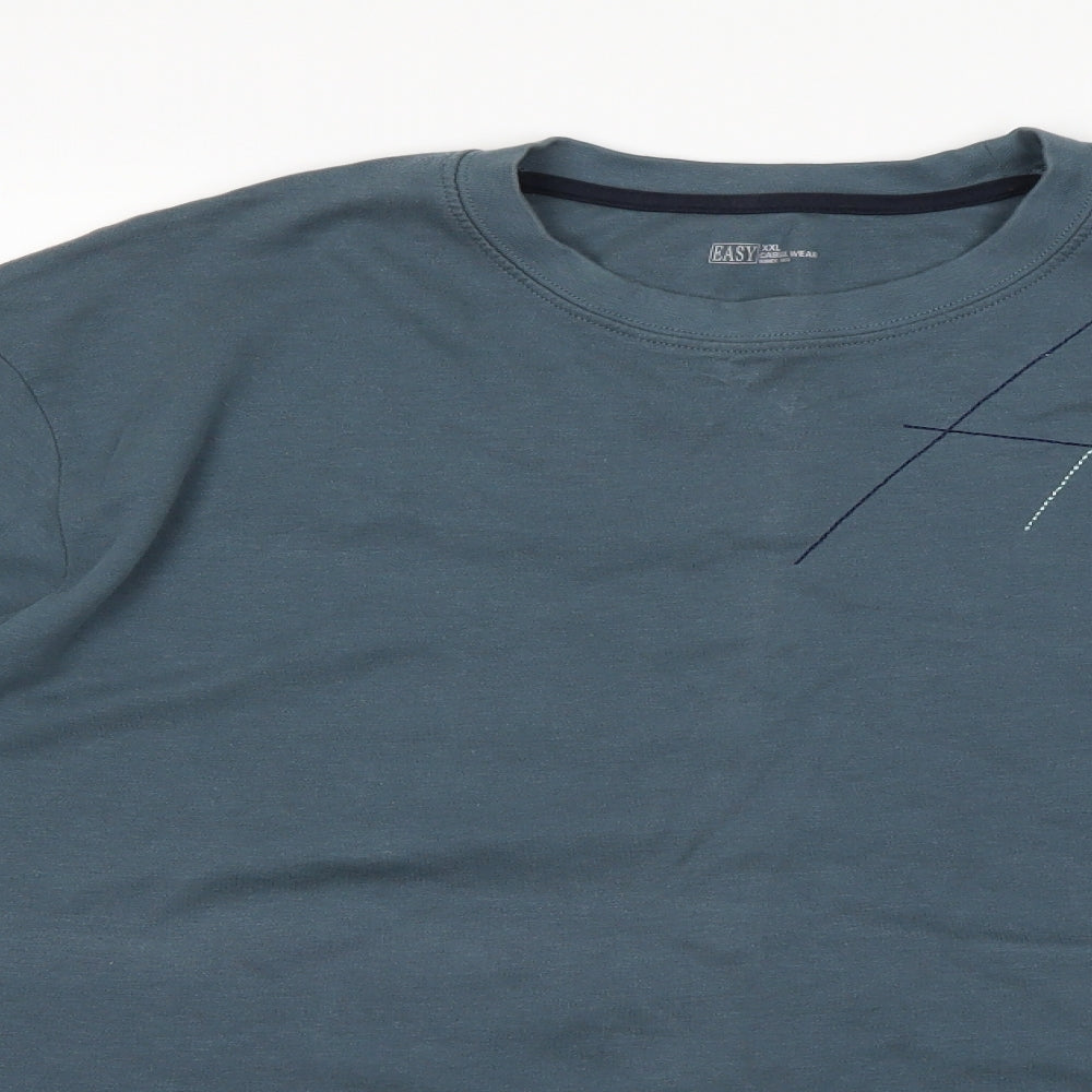 Easy Mens Blue   Pullover Jumper Size 2XL