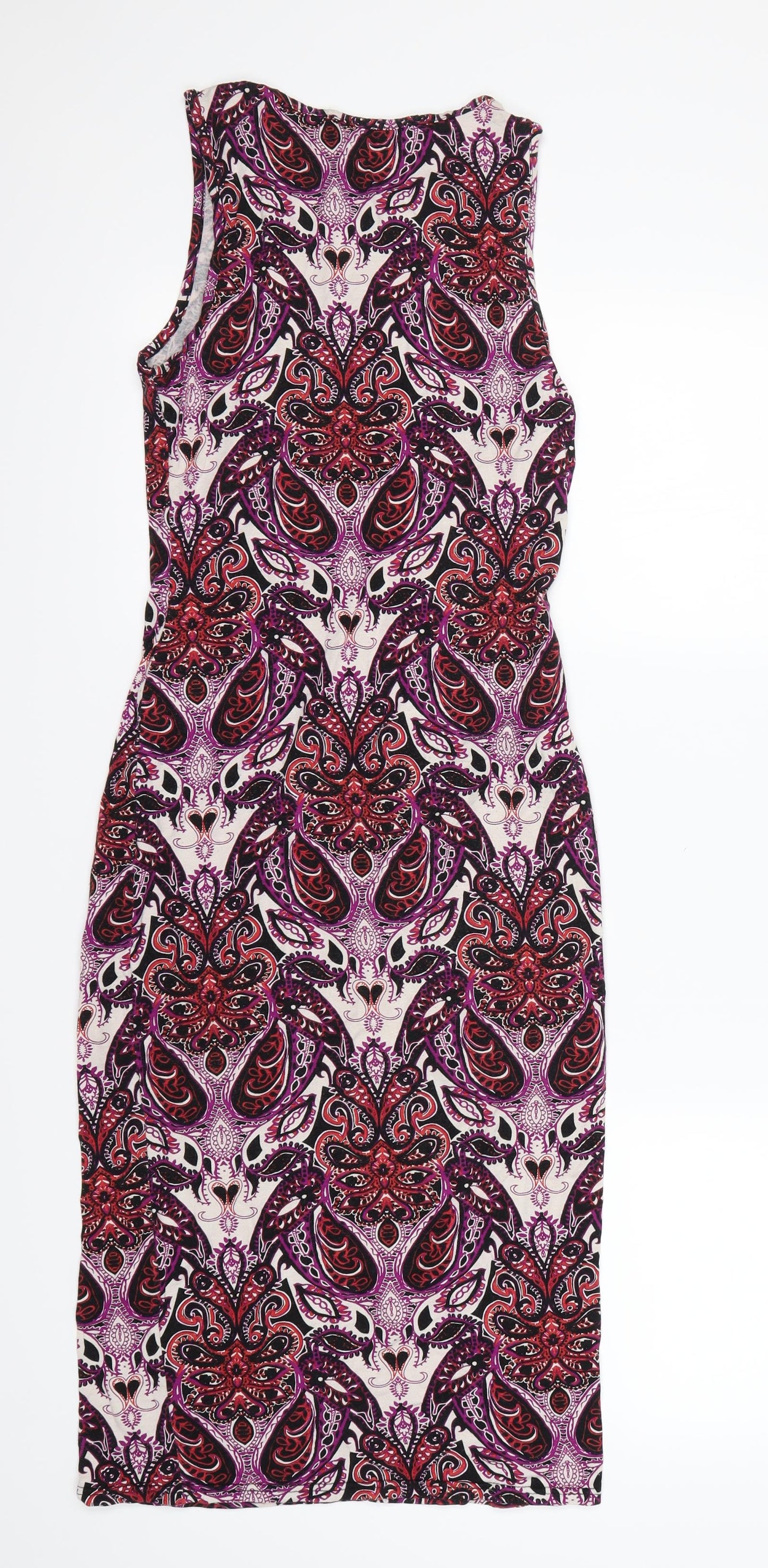 Miss Selfridge Womens Multicoloured Geometric  Bodycon  Size 6