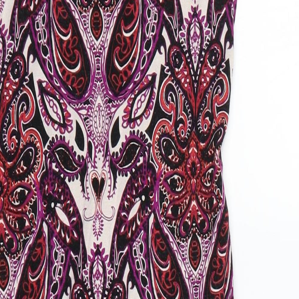 Miss Selfridge Womens Multicoloured Geometric  Bodycon  Size 6