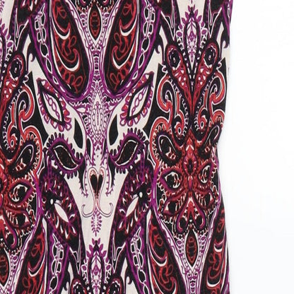 Miss Selfridge Womens Multicoloured Geometric  Bodycon  Size 6