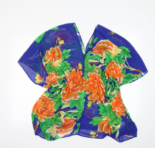 cameo rose Womens Multicoloured Floral  Basic Blouse Size 10