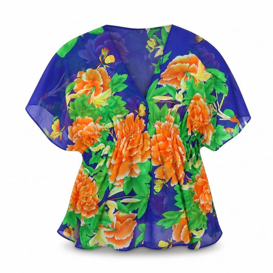 Womens UK Size 10 cameo rose Multicoloured Basic Blouse