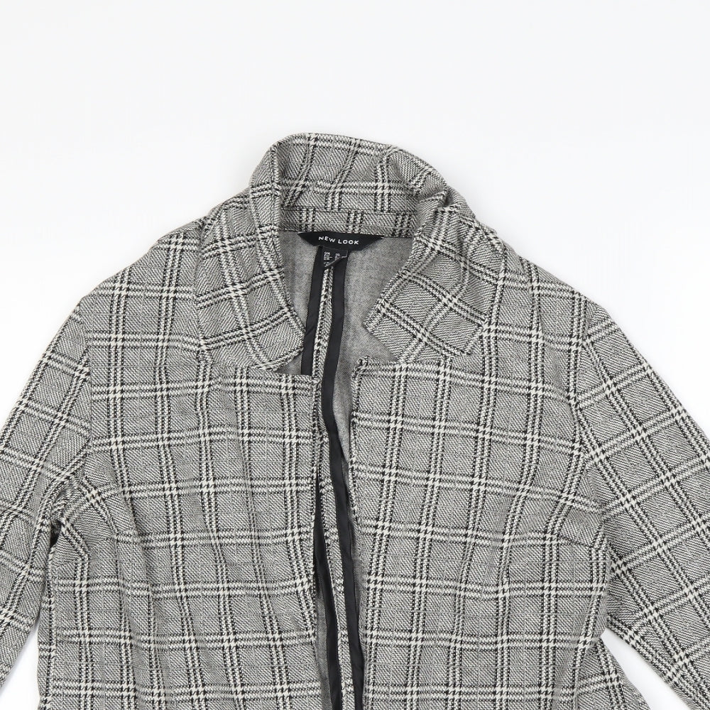 new look  Womens Black Check  Jacket  Size 10