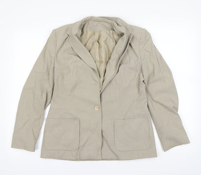 Debenhams Womens Beige Ikat  Jacket Blazer Size 12