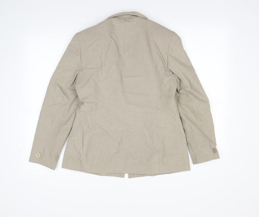 Debenhams Womens Beige Ikat  Jacket Blazer Size 12
