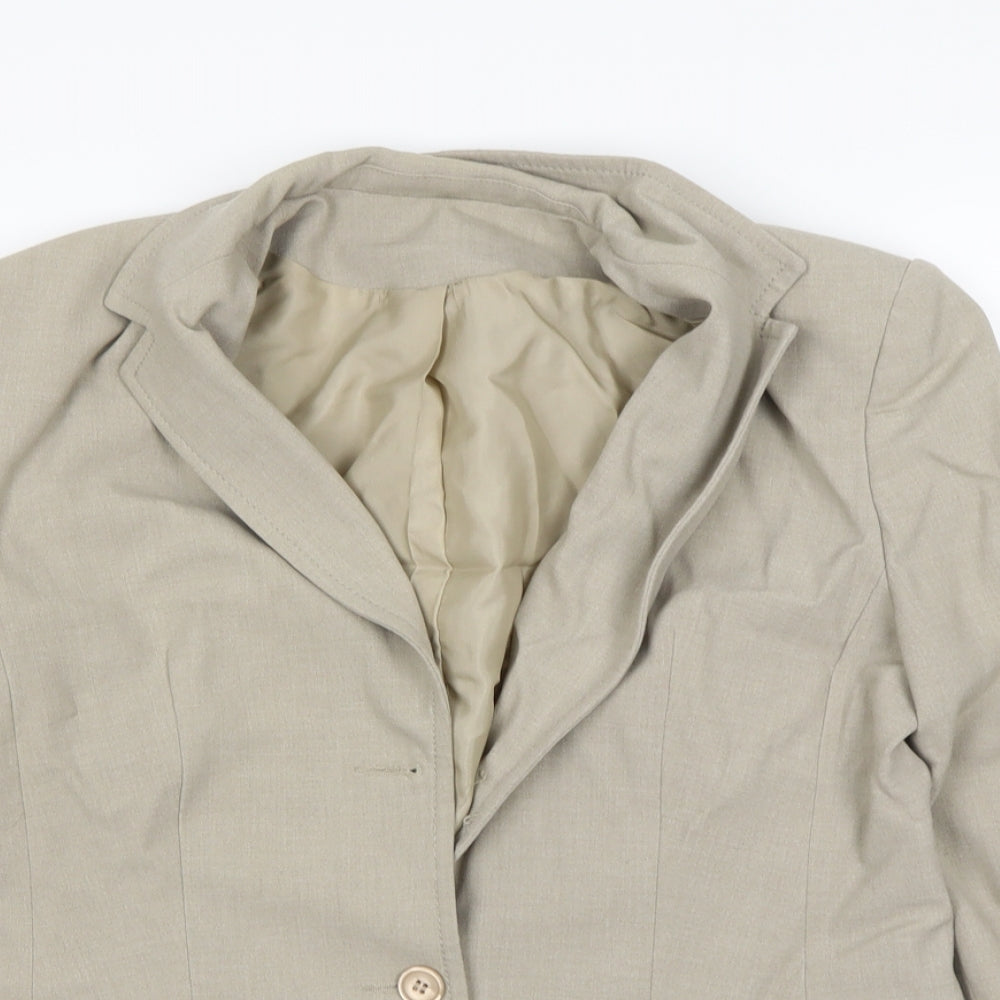 Debenhams Womens Beige Ikat  Jacket Blazer Size 12
