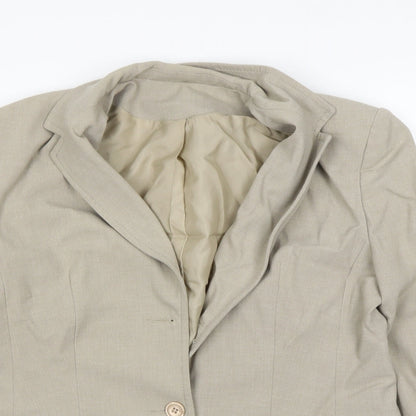 Debenhams Womens Beige Ikat  Jacket Blazer Size 12