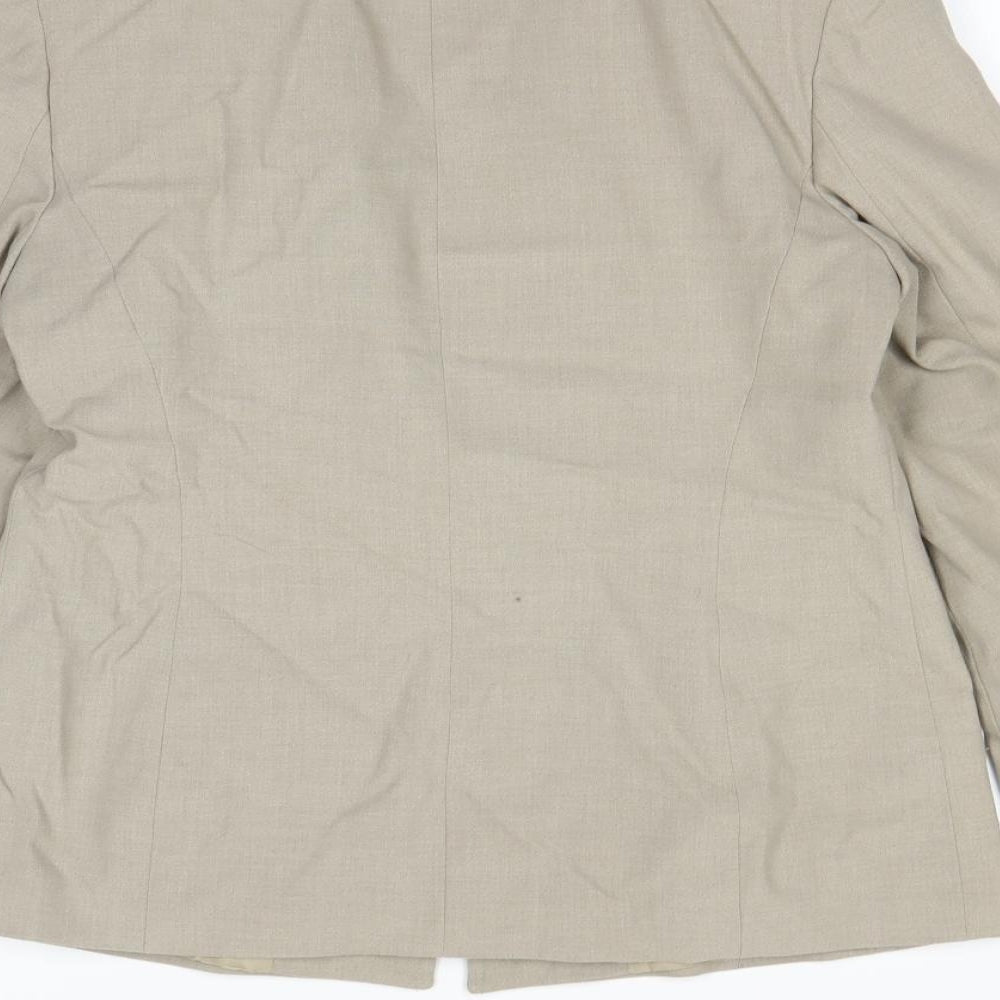 Debenhams Womens Beige Ikat  Jacket Blazer Size 12