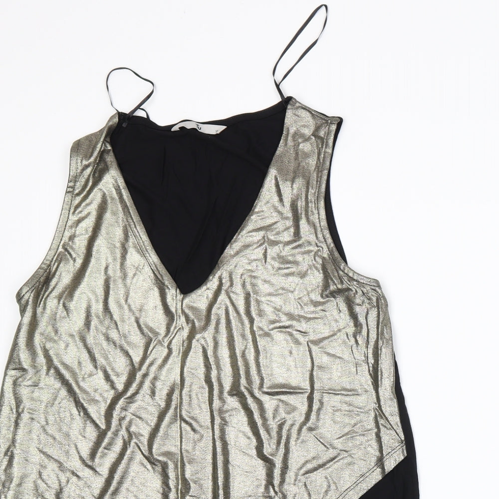 TU Womens Gold   Basic Tank Size 12