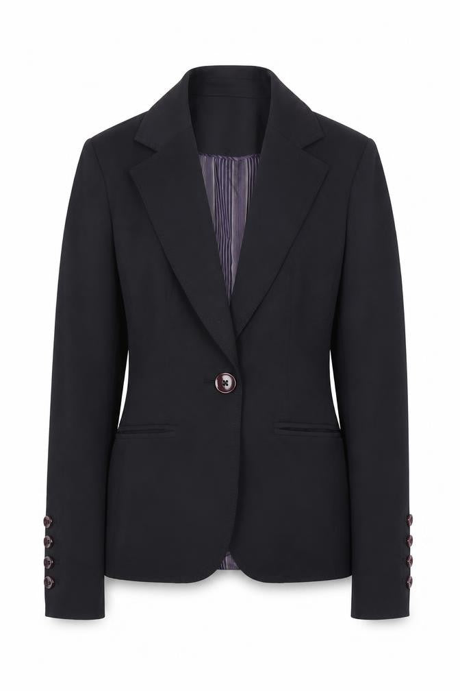 Womens UK Size 8 South Regular Blue Suit Jacket