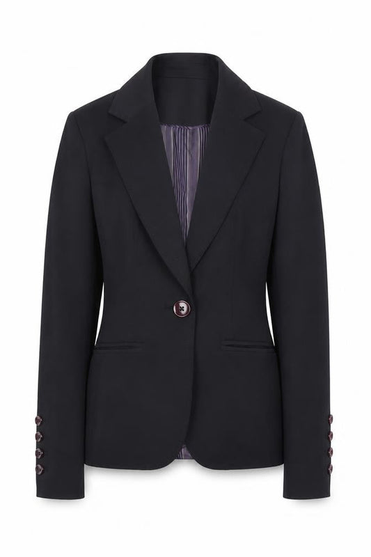 Womens UK Size 8 South Regular Blue Suit Jacket