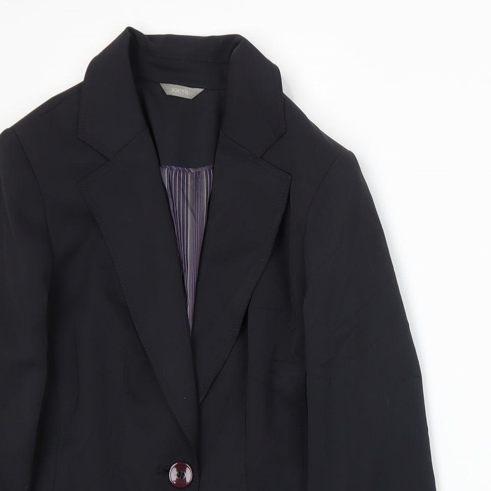 South Womens Blue   Jacket Suit Jacket Size 8