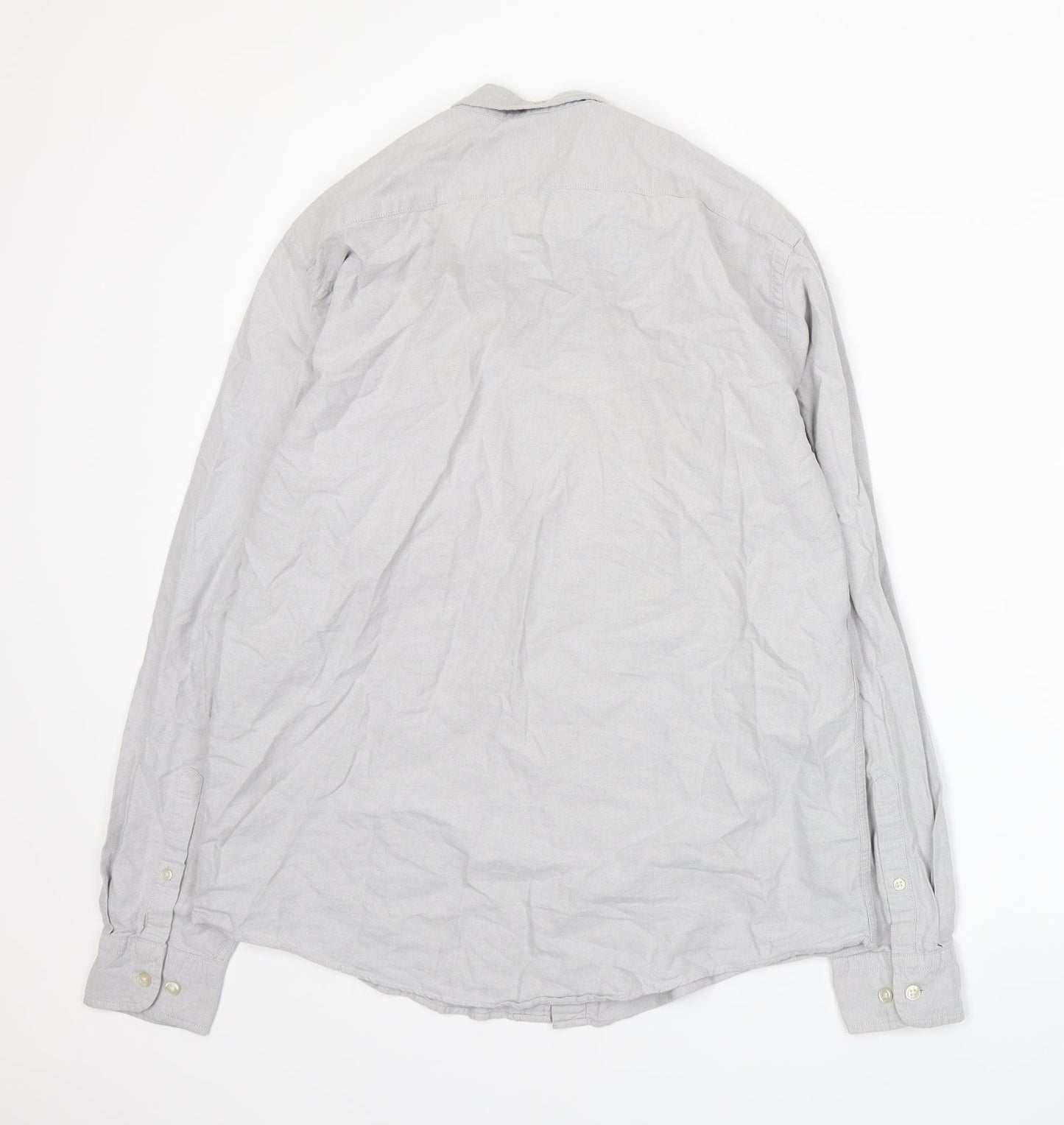 TU Mens Grey    Button-Up Size M