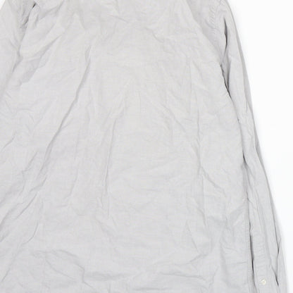 TU Mens Grey    Button-Up Size M