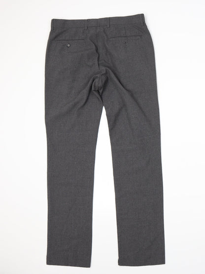 Mens UK Size 30 Cedar Wood State Regular Fit  Grey Trousers