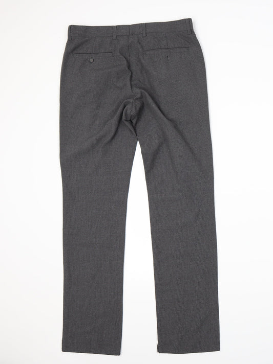 Mens UK Size 30 Cedar Wood State Regular Fit  Grey Trousers
