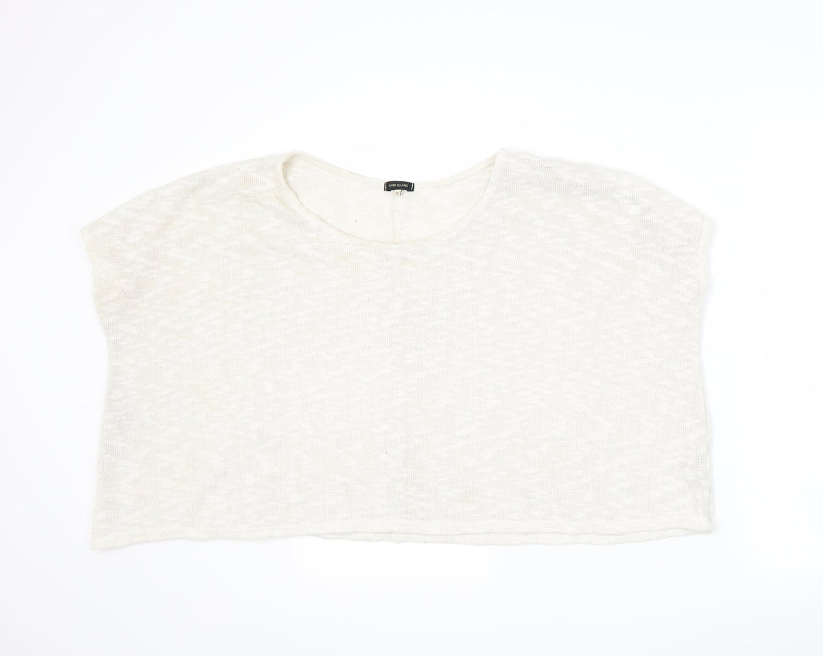 River Island Womens White   Pullover Jumper Size 10
