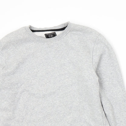 Mens UK Size S F&F Grey Pullover Sweatshirt
