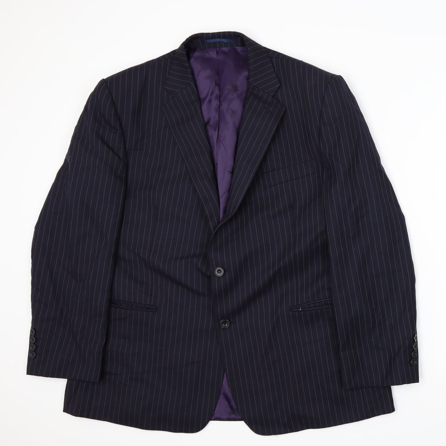 Mens UK Size XL Paul Costelloe Regular Blue Suit Jacket
