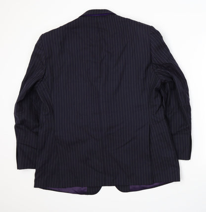 Mens UK Size XL Paul Costelloe Regular Blue Suit Jacket