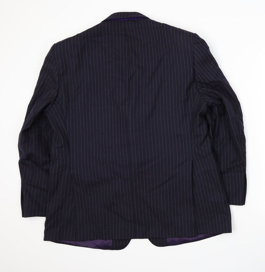 Mens UK Size XL Paul Costelloe Regular Blue Suit Jacket