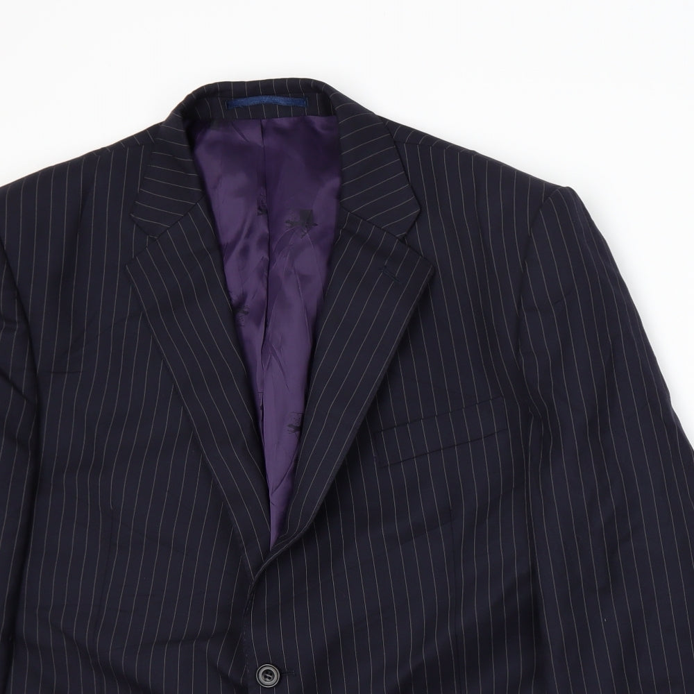 Mens UK Size XL Paul Costelloe Regular Blue Suit Jacket