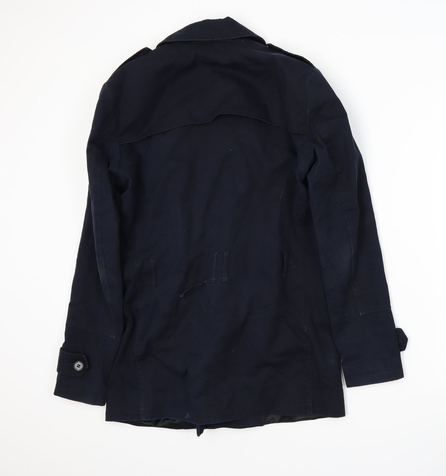 Womens UK Size S River Island Blue Overcoat