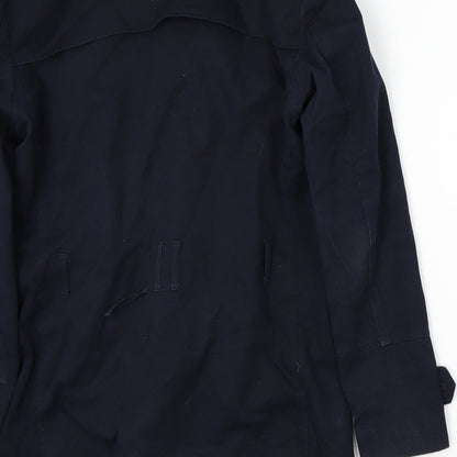 Womens UK Size S River Island Blue Overcoat