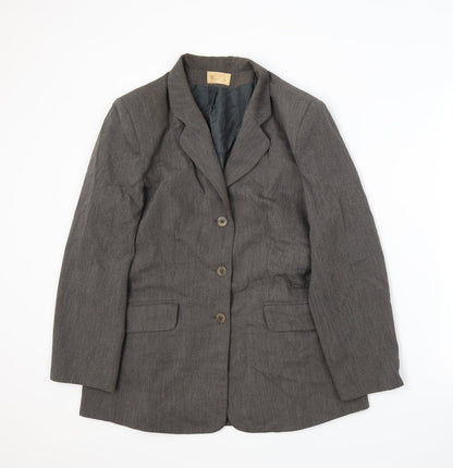 BHS Womens Grey Batik  Jacket Suit Jacket Size 16